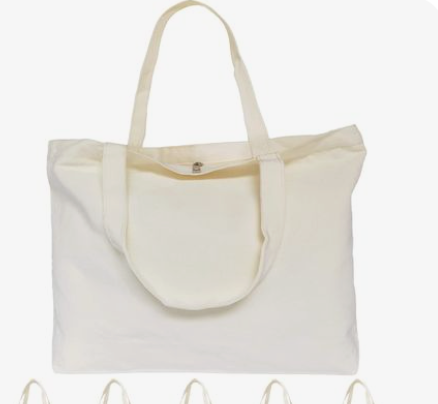 Canvas Toto Bag By Paige Sato