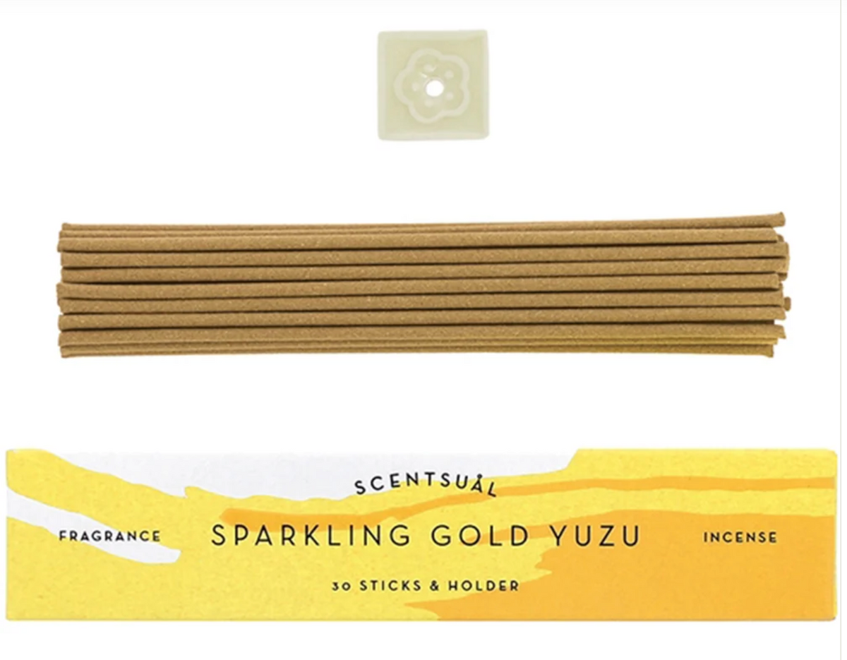SCENTSUAL Sparkling Gold Yuzu Incense