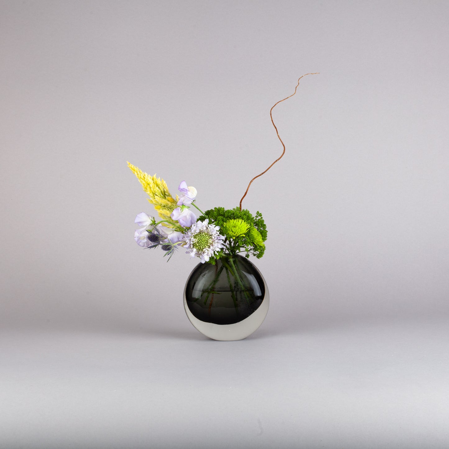 Ikebana inspired vase arrangement