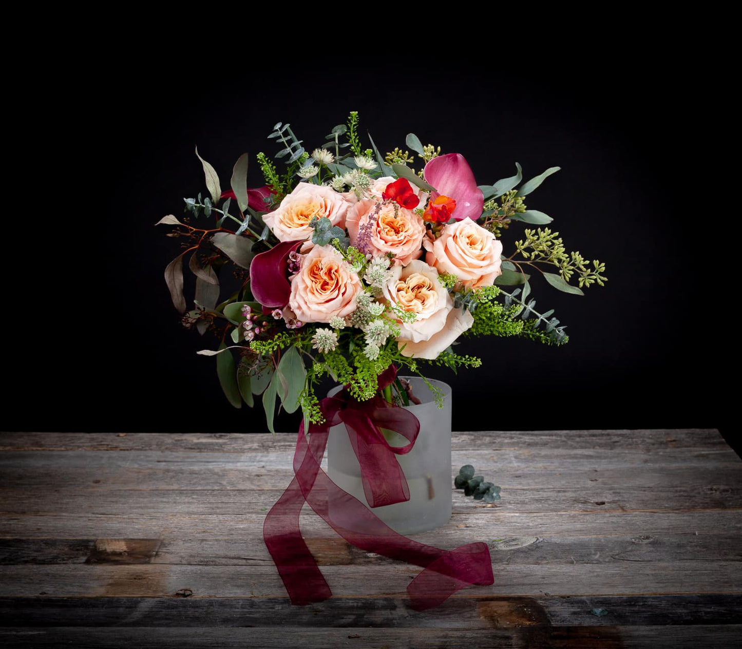 Valentines Day Special Peach Rose Bouquet
