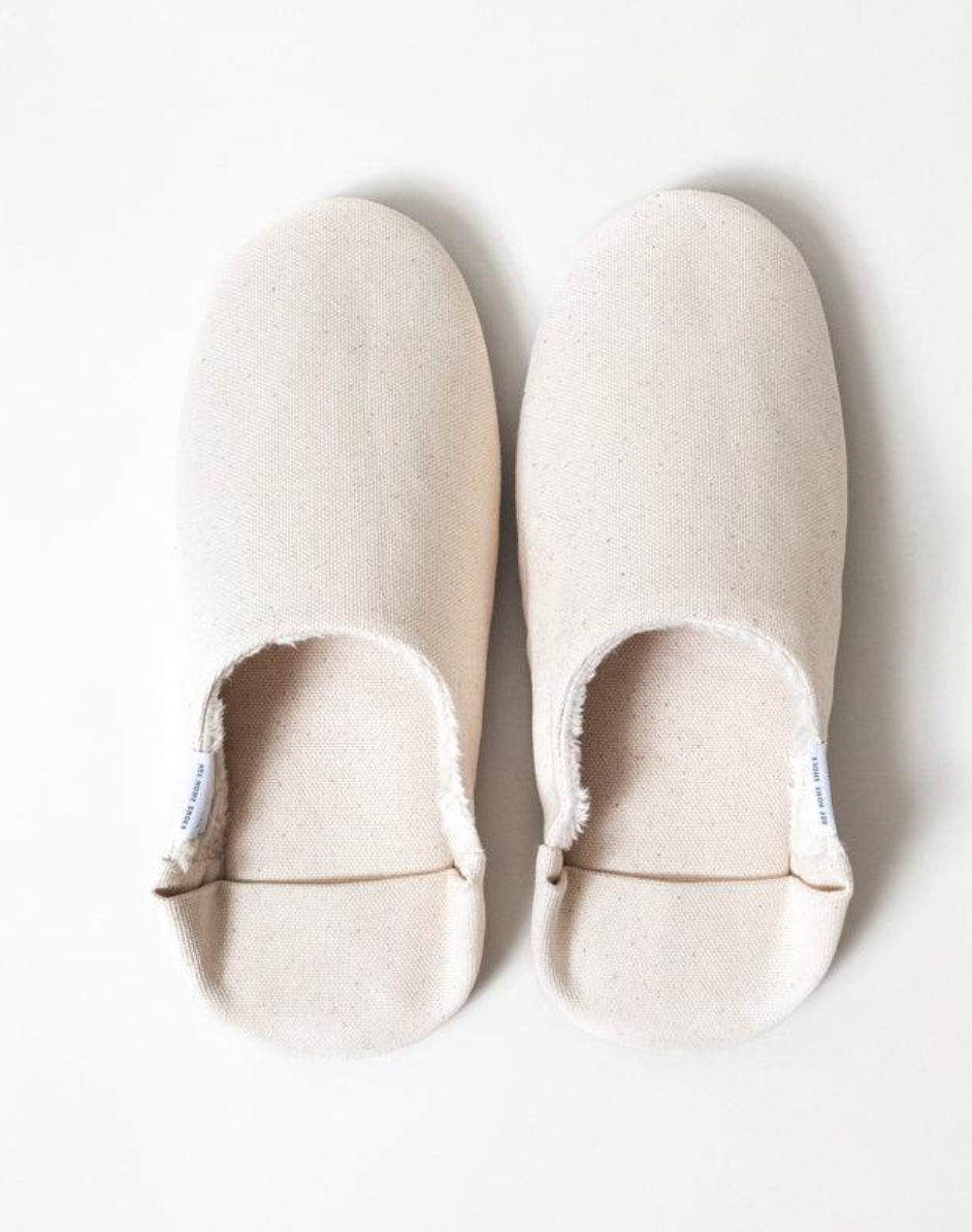 ABE Canvas Home Shoes - Lined, Natural
