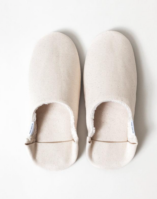 ABE Canvas Home Shoes - Lined, Natural