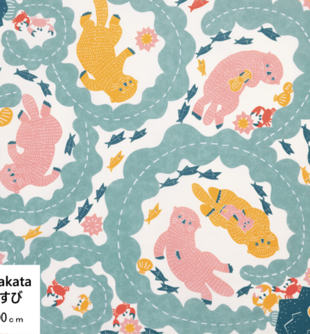 Furoshiki - Sea otter