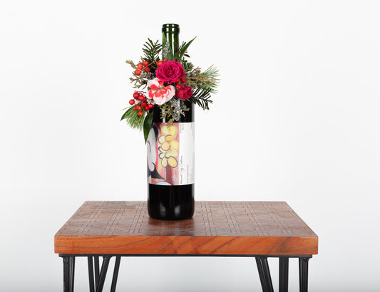 Wine bottle decoration